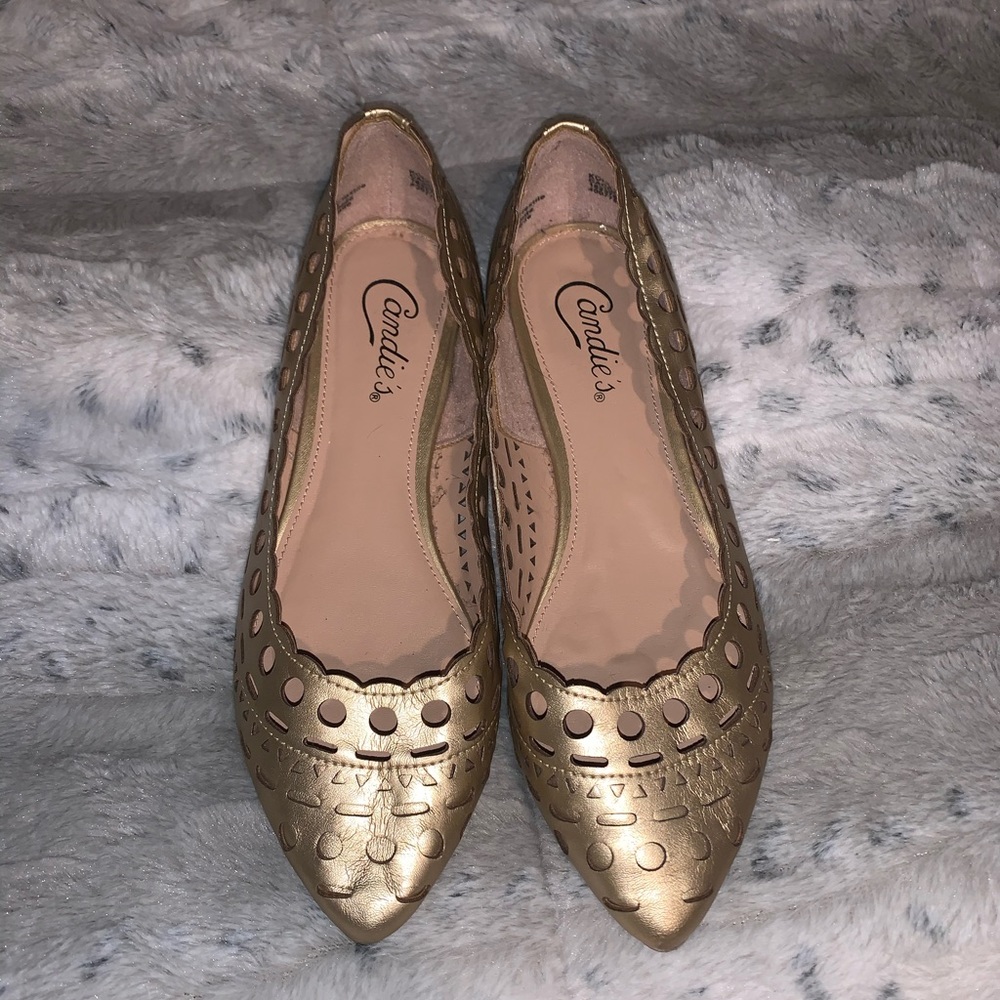 Candie’s Gold Flats